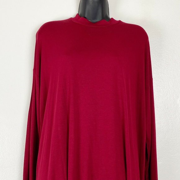 Eileen Fisher Mock Neck Lightweight Viscose Jersey - Picture 4 of 11